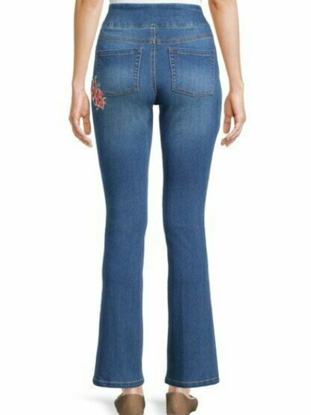 The Pioneer Woman Embroidered Pull-on Bootcut Jeans - Size L - Picture 4 of 8